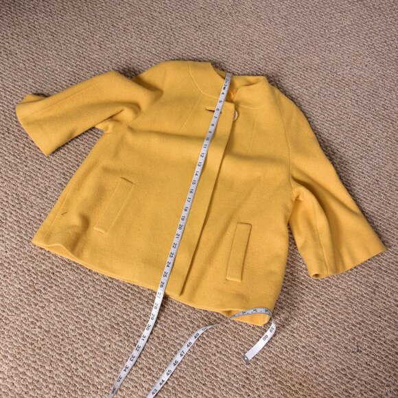 Kerrybrooke Vintage Women's Sears & Roebuck Company Dress Coat Mustard Yellow - Picture 8 of 9